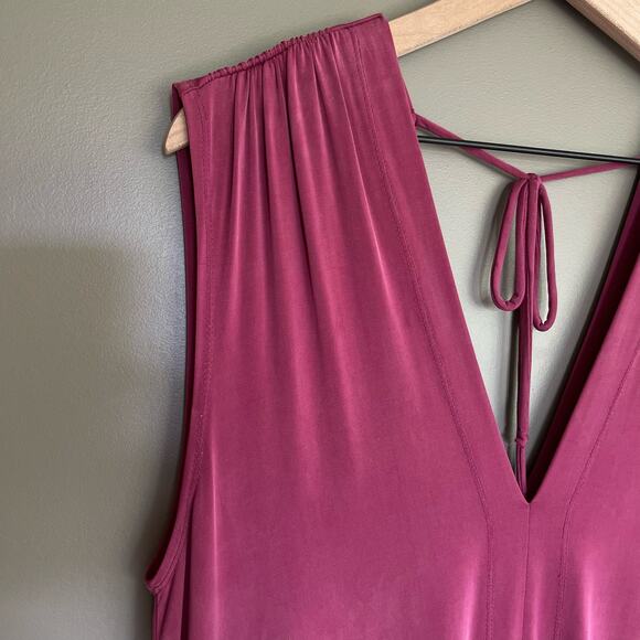 ANTHROPOLOGIE Eri + Ali Briella Tunic Dress Size Small Purple Pink Red Relaxed - Picture 9 of 16